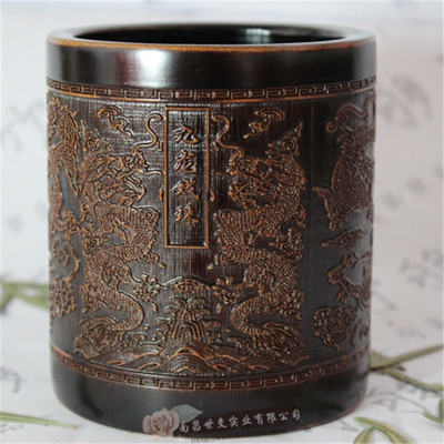 竹刻筆筒 文房雅韻與現(xiàn)代辦公的完美融合